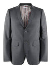 Plain Weave Suiting 4 Bar Classic Sport Jacket Dark Grey - THOM BROWNE - BALAAN 2