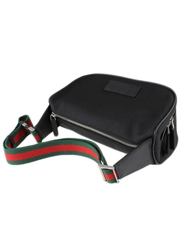 Web Line Techno Canvas Belt Bag Black - GUCCI - BALAAN 3