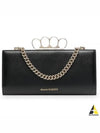 4-Ring Chain Clutch Bag Black - ALEXANDER MCQUEEN - BALAAN 2