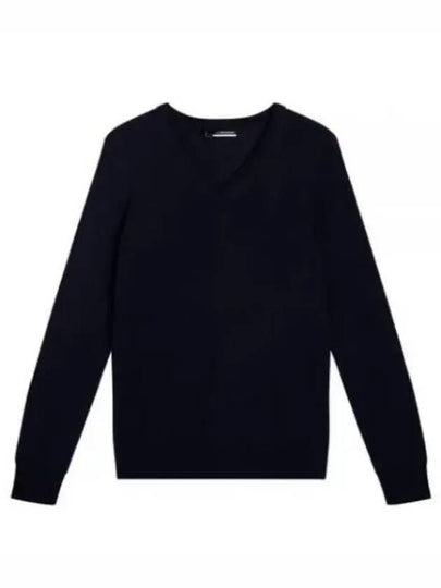 Amaya V-Neck Knit Top Navy - J.LINDEBERG - BALAAN 2