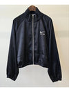 Air Full Zip Satin Jacket Black - NIKE - BALAAN 7