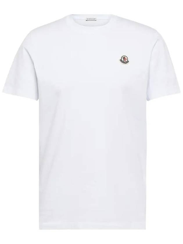 Logo Patch Cotton Short Sleeve T-Shirt 3 Pack Set White - MONCLER - BALAAN 6