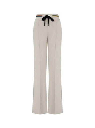 Women s Waist Striped Flare Pants Beige 270193 - PAUL SMITH - BALAAN 1