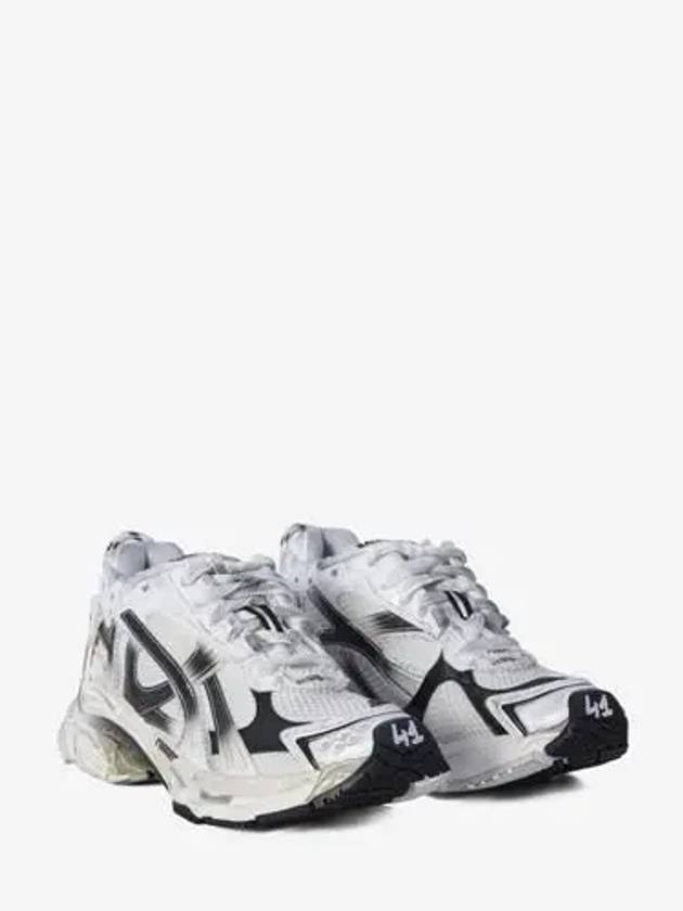 Runner Gradient Low Top Sneakers White Black - BALENCIAGA - BALAAN 4