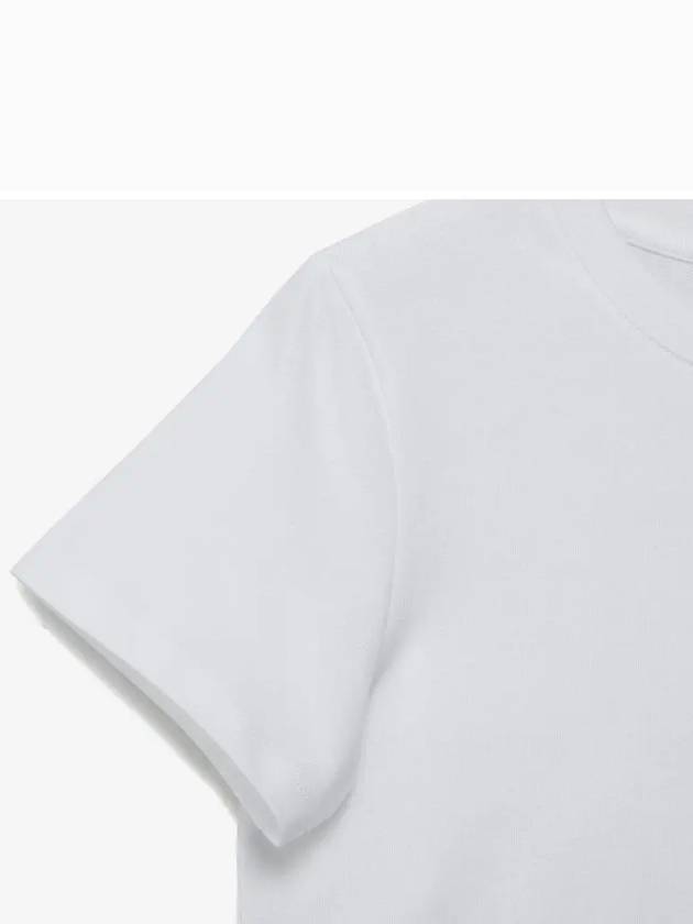 Denise Embroidered Short Sleeve T-shirt White - A.P.C. - BALAAN 5