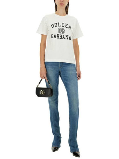 Dolce & Gabbana T-Shirt With Lettering Logo - DOLCE&GABBANA - BALAAN 2