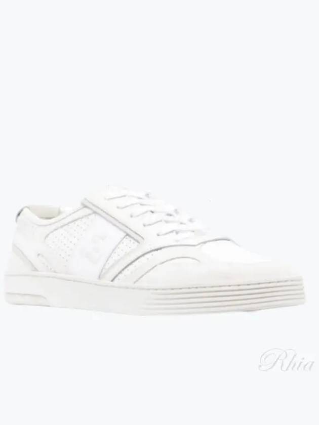 Step Leather Low Top Sneakers White - FENDI - BALAAN 2