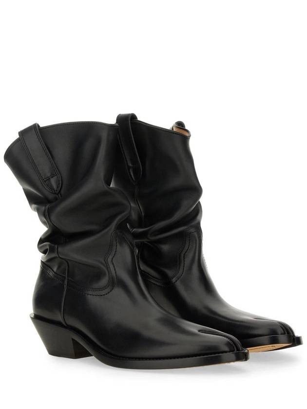 Tabi Western Middle Boots Black - MAISON MARGIELA - BALAAN 3