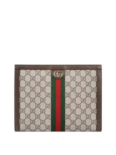 Ophidia Pouch Clutch Bag Beige Ebony - GUCCI - BALAAN 2