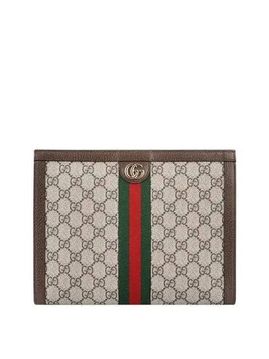 Ophidia Pouch Clutch Bag Beige Ebony - GUCCI - BALAAN 2