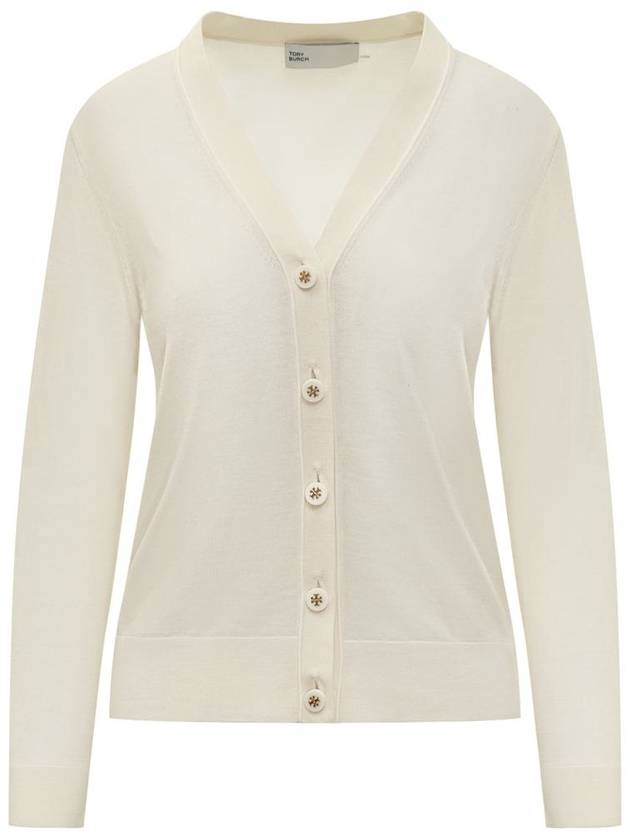 Simone Knit Cardigan Ivory - TORY BURCH - BALAAN 2