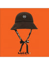 Logo Bucket Hat Brown Orange Label Royal Brown Wool Strap Bucket Hat EC00722 - MAHES - BALAAN 1