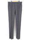 Flannel Low Rise Backstrap Straight Pants Medium Grey - THOM BROWNE - BALAAN 2