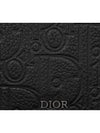 Zipper Card Holder Split Ring Gravity Leather Black 2ESBC318FLG H00N - DIOR - BALAAN 5