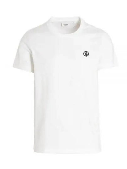 TB Logo Short Sleeve T-shirt White - BURBERRY - BALAAN 2