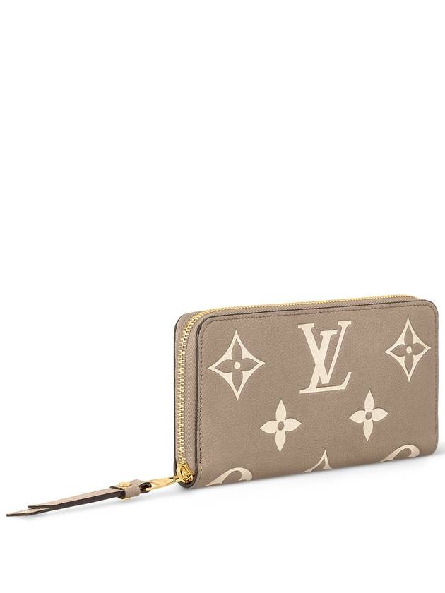 Zippy Bicolor Monogram Empreinte Leather Long Wallet Grey - LOUIS VUITTON - BALAAN 3