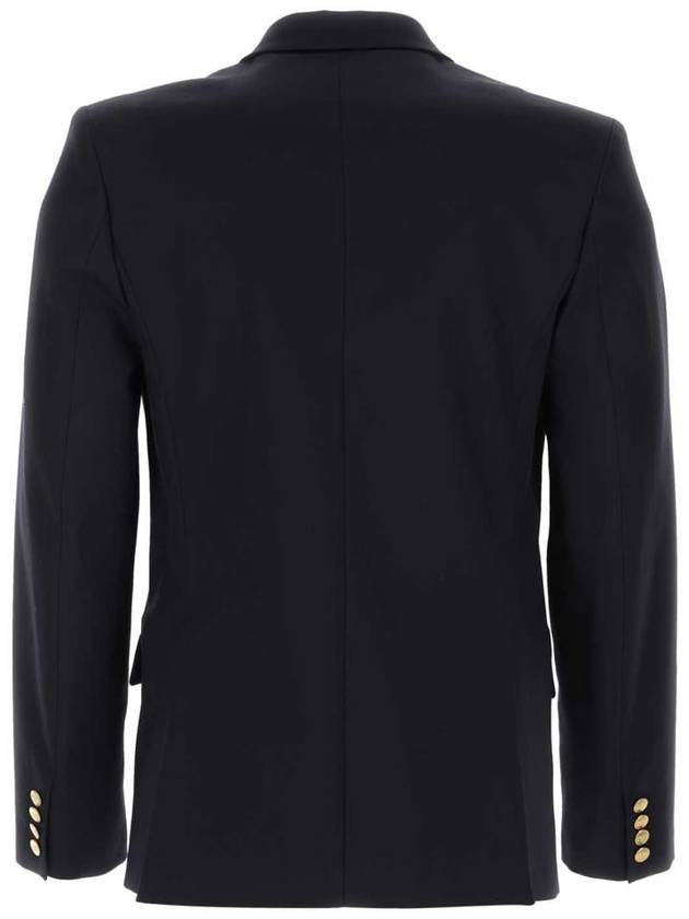 Men's Cotton Double Blazer Jacket Blue - VALENTINO - BALAAN 3