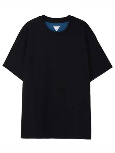 Double layer relaxed cotton T shirt - BOTTEGA VENETA - BALAAN 1