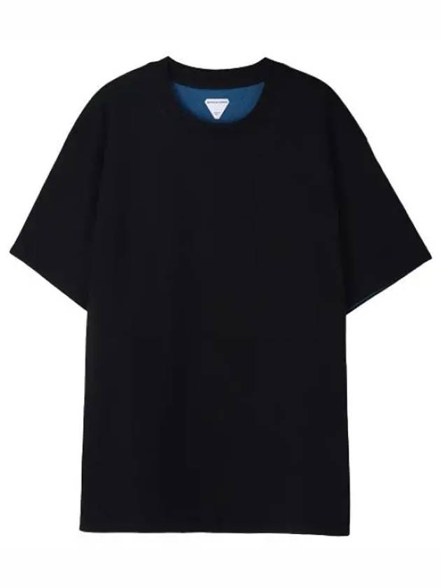 Double layer relaxed cotton t shirt short sleeve men s tee - BOTTEGA VENETA - BALAAN 1