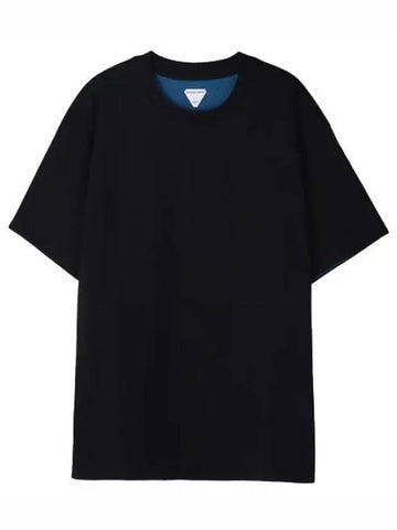 Double layer relaxed cotton t shirt short sleeve men s tee - BOTTEGA VENETA - BALAAN 1