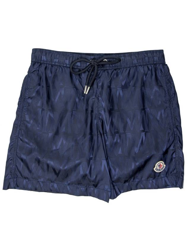 Monogram Jacquard Swim Shorts Blue - MONCLER - BALAAN 2