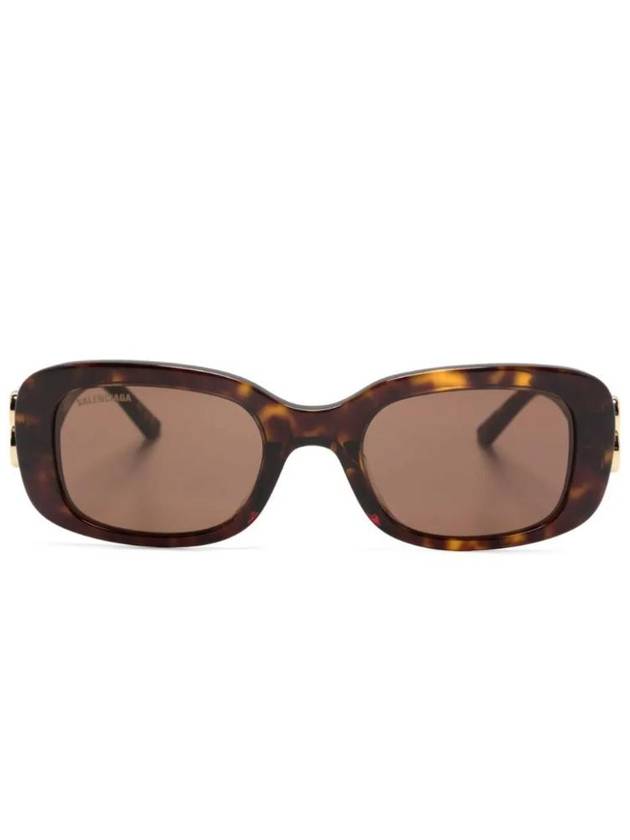 Eyewear Rectangle Acetate Sunglasses Havana - BALENCIAGA - BALAAN 1