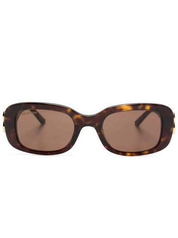 Eyewear Rectangle Acetate Sunglasses Havana - BALENCIAGA - BALAAN 1