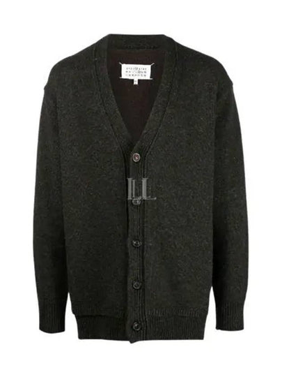 Elbow Patch Cardigan Dark Green - MAISON MARGIELA - BALAAN 2