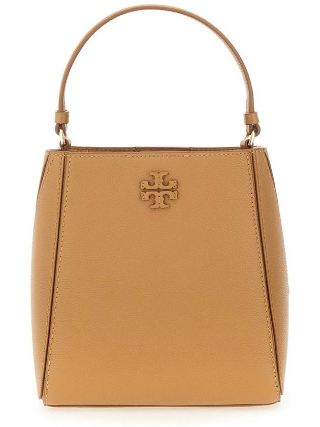 Mcgraw Logo Small Bucket Bag Brown - TORY BURCH - BALAAN 3