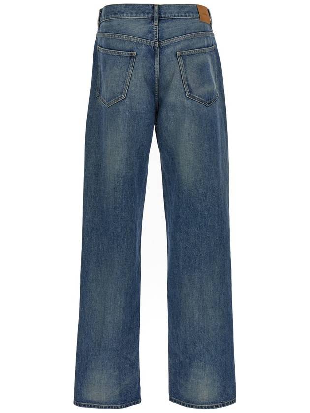 Mid Rise Baggy Jeans Blue - SAINT LAURENT - BALAAN 3