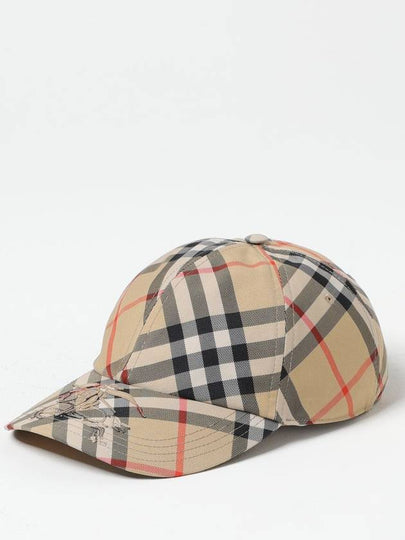 Log Check Ball Cap Beige - BURBERRY - BALAAN 2