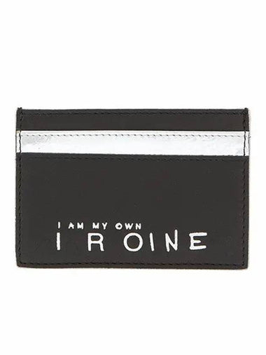 00PWF94CARDINE BLA0100P WF94CARDINE BLA01 INE logo card wallet - IRO - BALAAN 1