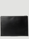 Men's Mini Monogram Silver Large Clutch Bag Black - SAINT LAURENT - BALAAN 4