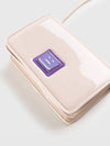 Face Patch Crossbody Shoulder Bag Beige Purple Women's - ACNE STUDIOS - BALAAN 3