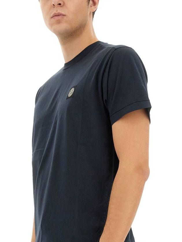 Stone Island T-Shirt With Logo - STONE ISLAND - BALAAN 4