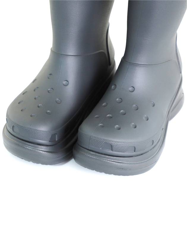 42 BB x Crocs Men s Clog Logo Rubber Boots Gray - BALENCIAGA - BALAAN 8