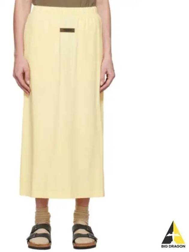 Essential Yellow Cotton Midi Skirt - FEAR OF GOD - BALAAN 1