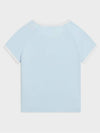 Triomphe Cotton Jersey Short Sleeve T-Shirt Pastel Blue - CELINE - BALAAN 3