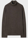 Wool Silky Turtleneck Brown - NOIRER - BALAAN 3