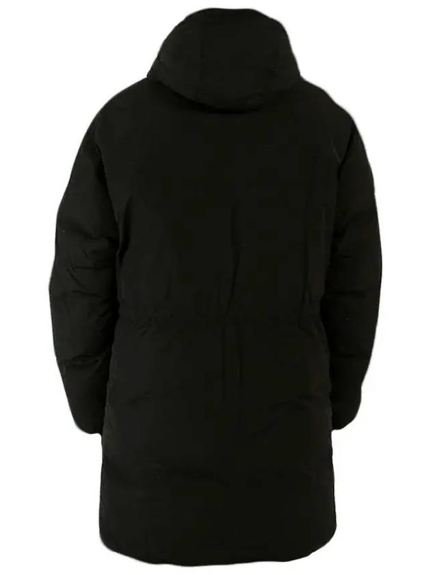 Flatt Nylon Lens Patch Pocket Down Hooded Jacket Black - CP COMPANY - BALAAN 4