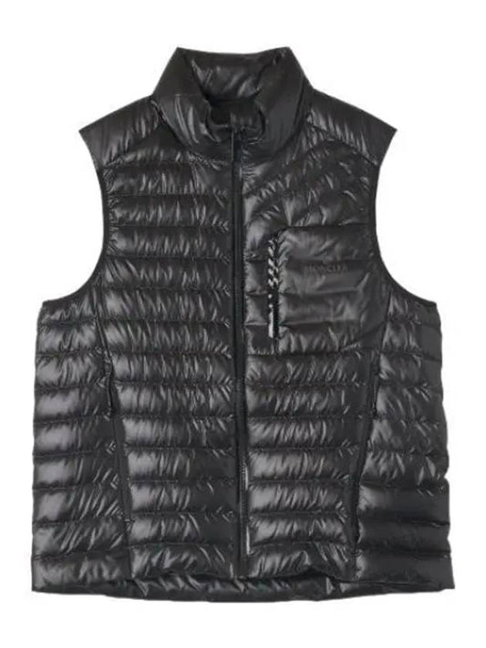 Ballas logo print padded vest black - MONCLER - BALAAN 1