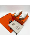 Eze 30 Calfskin Sandals White - HERMES - BALAAN 8