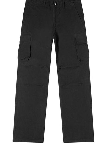 Mount Cotton Canvas Cargo Straight Pants Black - OUR LEGACY - BALAAN 1