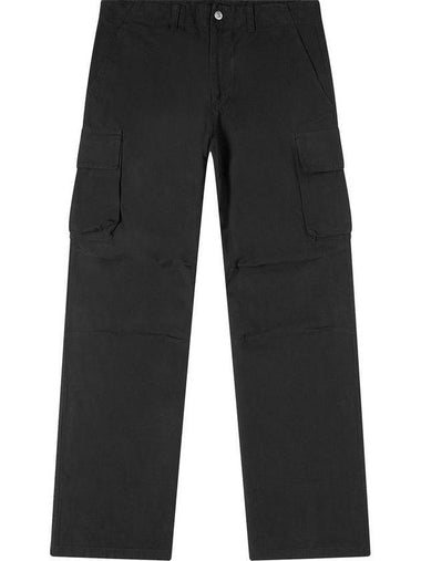 Mount Cotton Canvas Cargo Straight Pants Black - OUR LEGACY - BALAAN 1