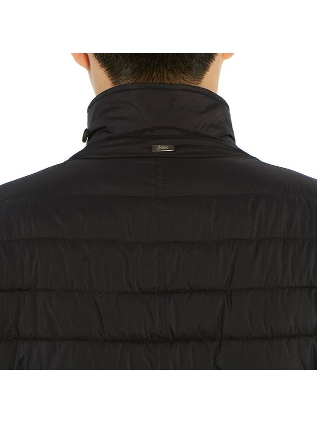 Men's Button Down Jacket Padded Black - HERNO - BALAAN 10