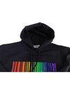 Rainbow Big Barcode Print Hoodie Black - VETEMENTS - BALAAN 7