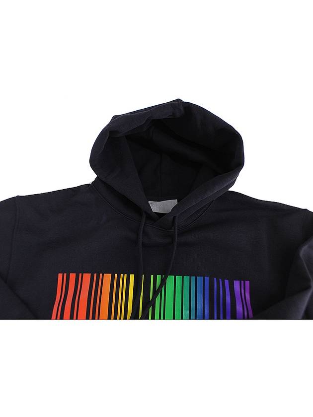 Rainbow Big Barcode Print Hoodie Black - VETEMENTS - BALAAN 7