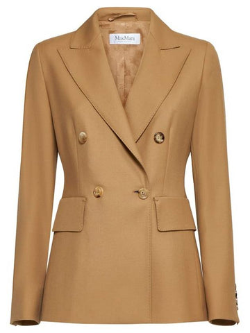 Osanna Double Breasted Jacket Honey - MAX MARA - BALAAN 1