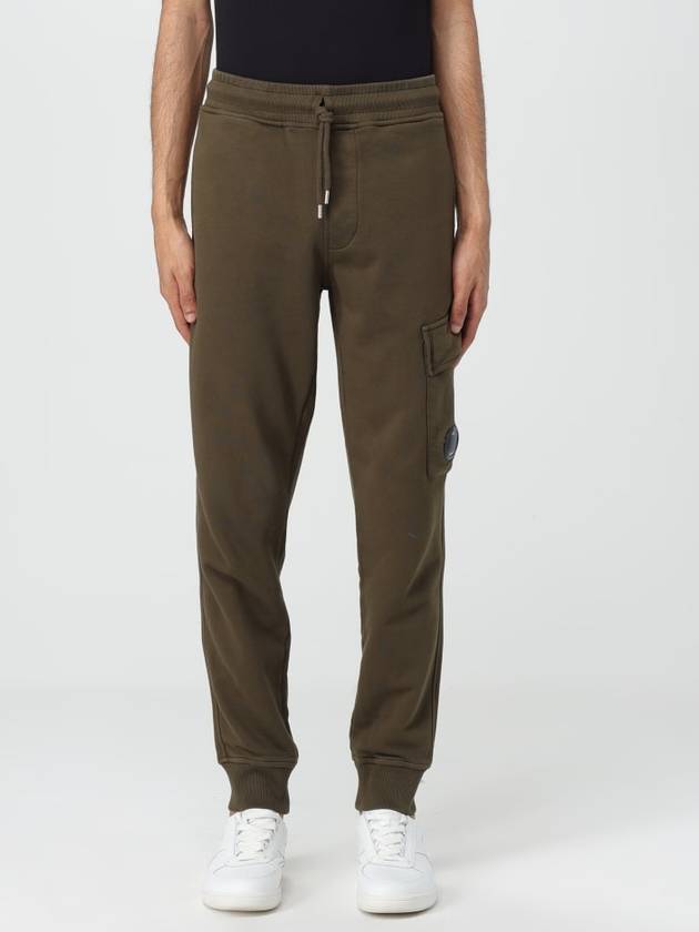 Diagonal Fleece Cargo Track Pants Green - CP COMPANY - BALAAN 2