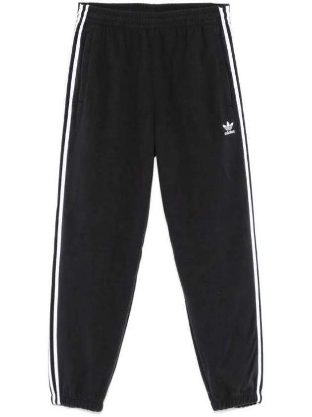 3 Stripes Fleece Track Pants Black - ADIDAS - BALAAN 2